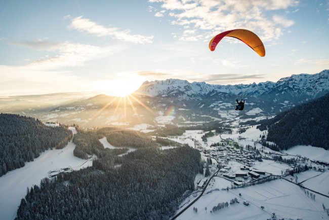 Paragleiten bei den Bergbahnen Werfenweng