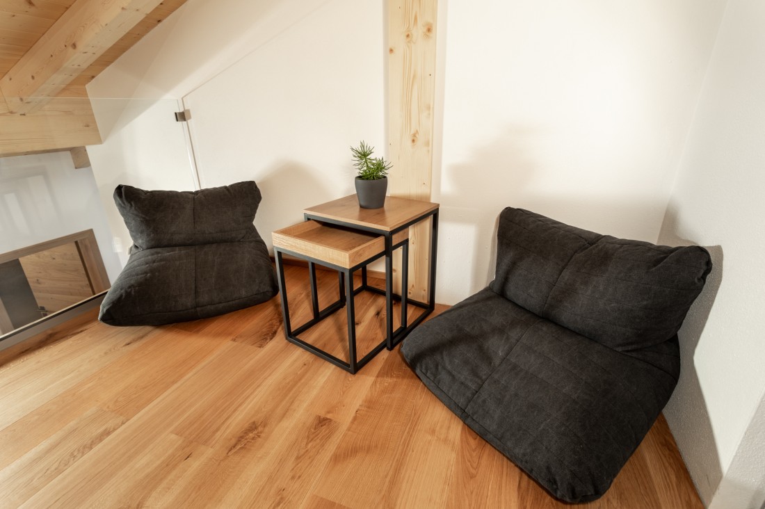 Ruhebereich nach dem Saunagang im Penthouse BergLeben Zaglauhof